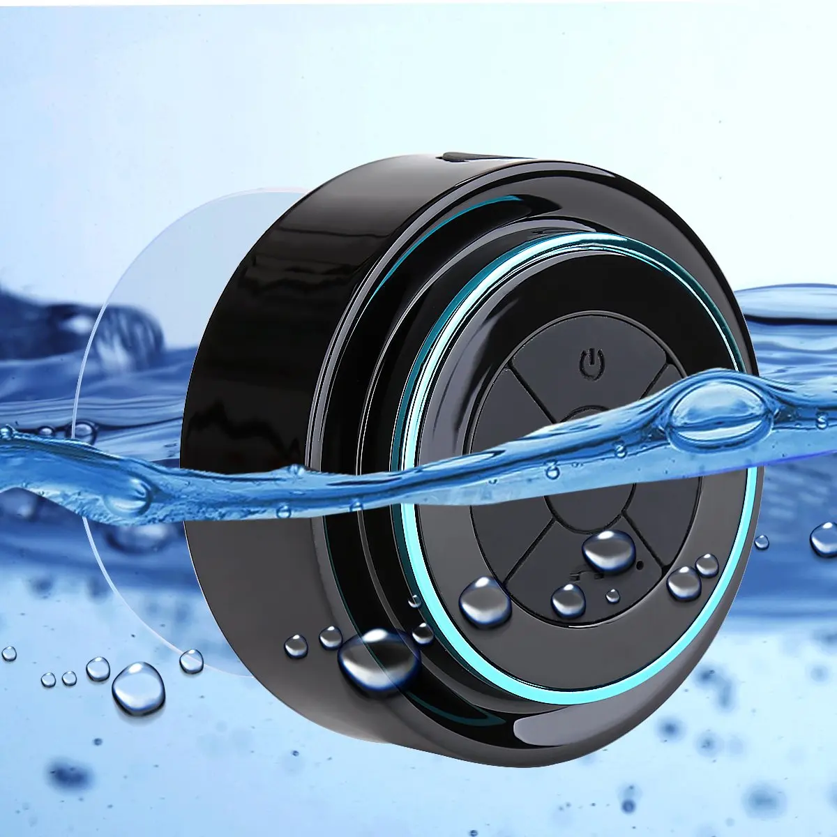 Stereo Wireless Waterproof Bluetooth-Compatible Speakers For iPhone Samsung Xiaomi Huawei Phone Laptop Shower Speaker FM Radio