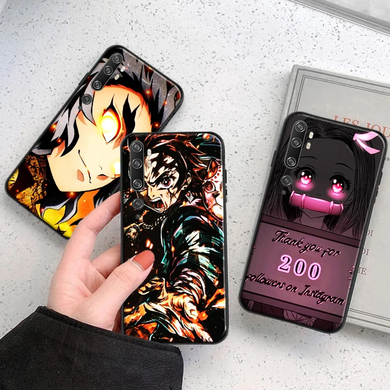 

2022Japan Anime Demon Slayer Kamado Tanjirou Nezuko Phone Case For Xiaomi CC9 CC9e 10S 10 Pro Lite 11 11 Lite Pro Ultra Cover