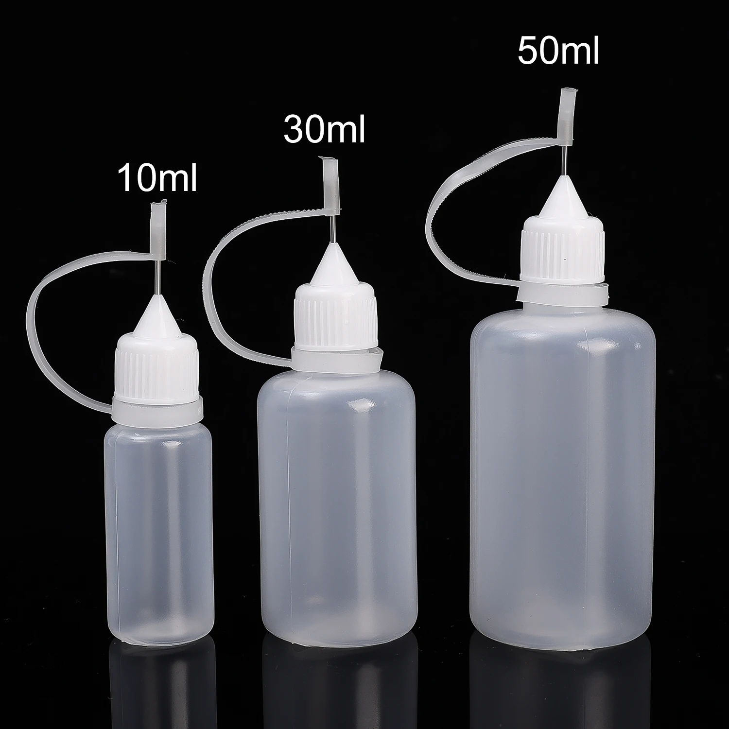 Сжимаемые бутылочки MLDCZS для жидкостей 10/30/50 мл, 5 шт