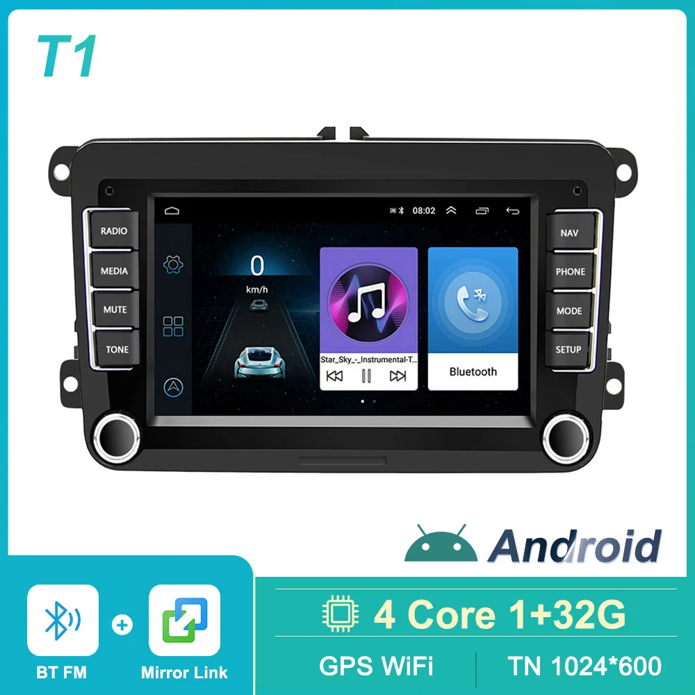 

Автомагнитола LeeKooLuu 2 Din Android GPS 4G WiFi DSP Carplay для VW / Volkswagen Skoda Octavia golf 5 6 touran passat B6 polo Jetta