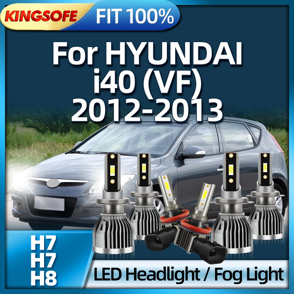 

Roadsun 2/6 шт. 130 Вт H7 лампы для автомобильных фар H8 противотуманная фара 6000K белая фотолампа для HYUNDAI i40 VF 2012 2013