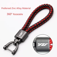 for yamaha yzf r25 r1 r1m r3 r6 r7 r15 v3 2020 2021 accessories custom logo motorcycle braided rope keyring metal keychain