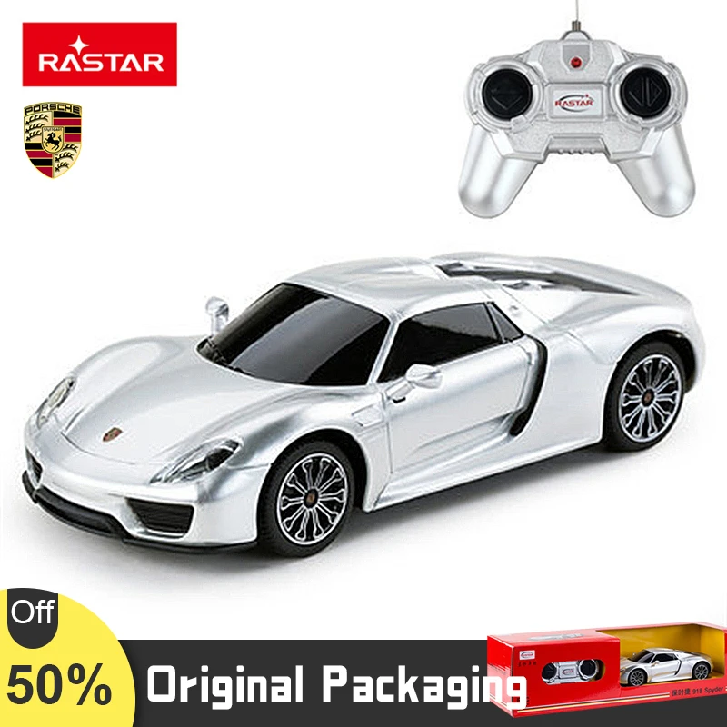 

Rastar Remote Control Car 1:24 Porsche 918 2.4G Radio RC Racing Sports Car Toy Boy High-speed Drift Vehicle Model Toys Kids Gift