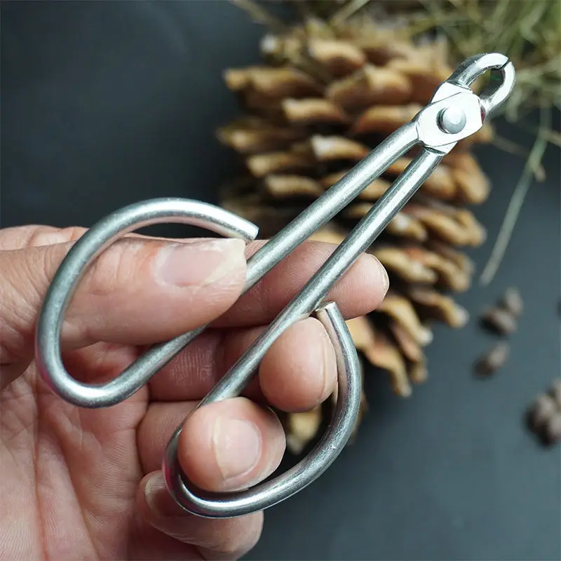 

Nut Clamp Labor-saving Durable Pine Nut Opener Classic Simple Pine Nut Clamp Practical With Pine Nut Pliers
