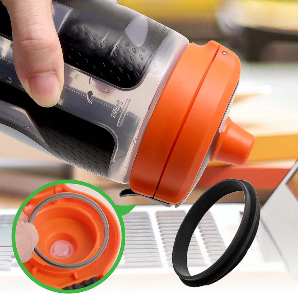 

Lid Gaskets Sealing Ring BPA-free Black Daily Use Food Grade Silicone Without Odor For Gatorade Water Cup Brand New