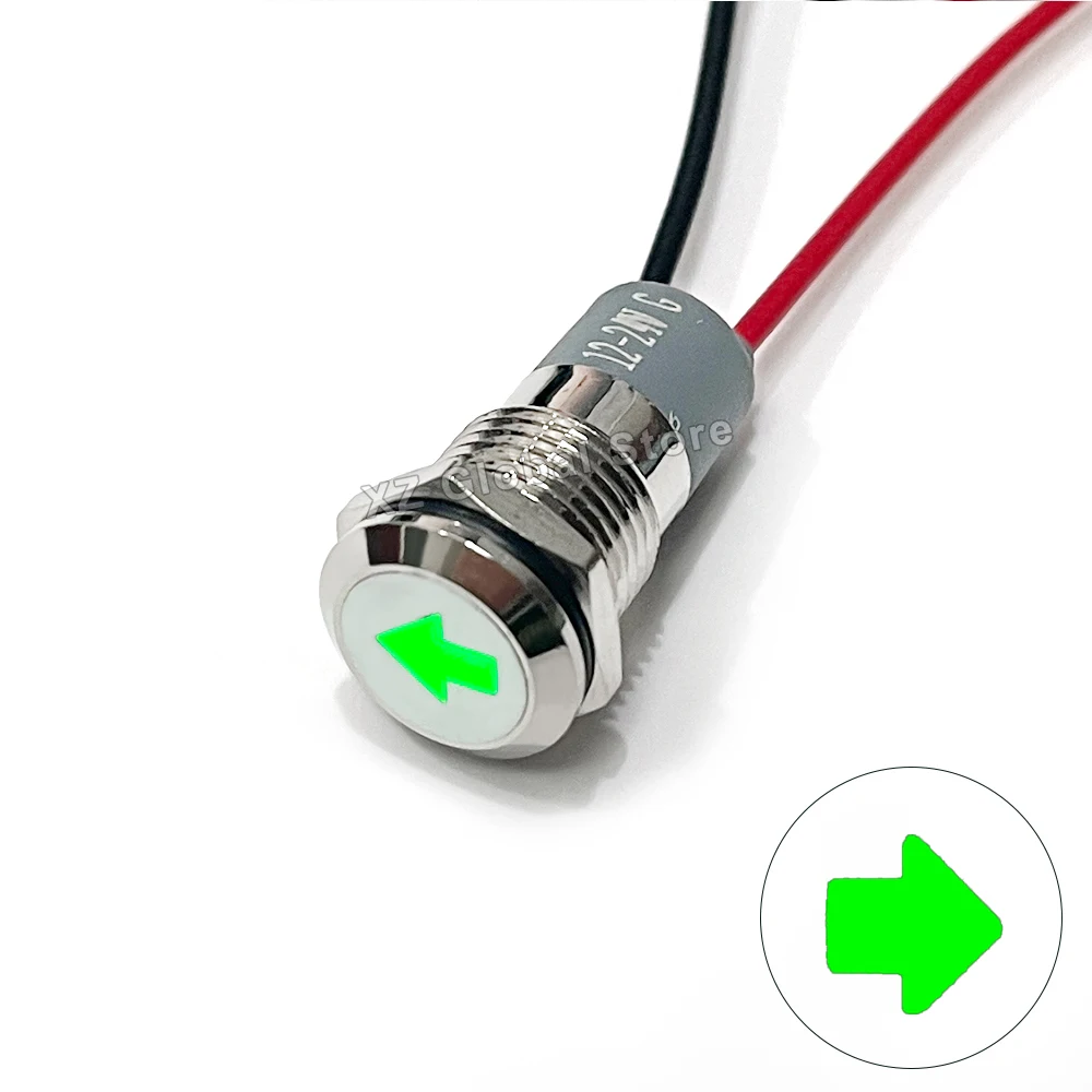 

Светодиодный индикатор FENGYIELE 8/12/14 мм серебристый 12/24В