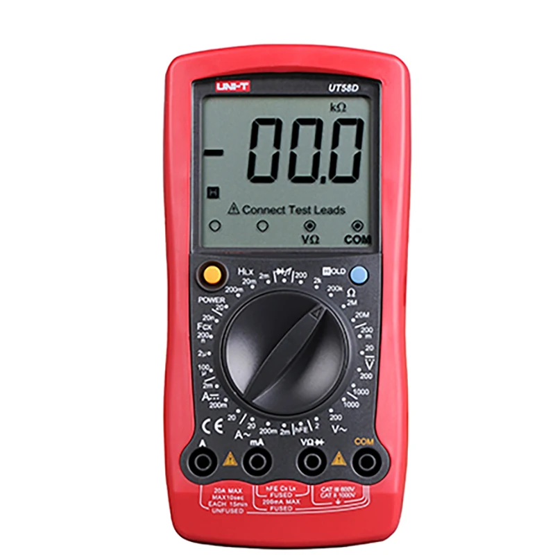 

C UNI-T General Digital Multimeter UT58A UT58B UT58C UT58D UT58E Data hold 2000 display count refresh rate 2~3 times/s