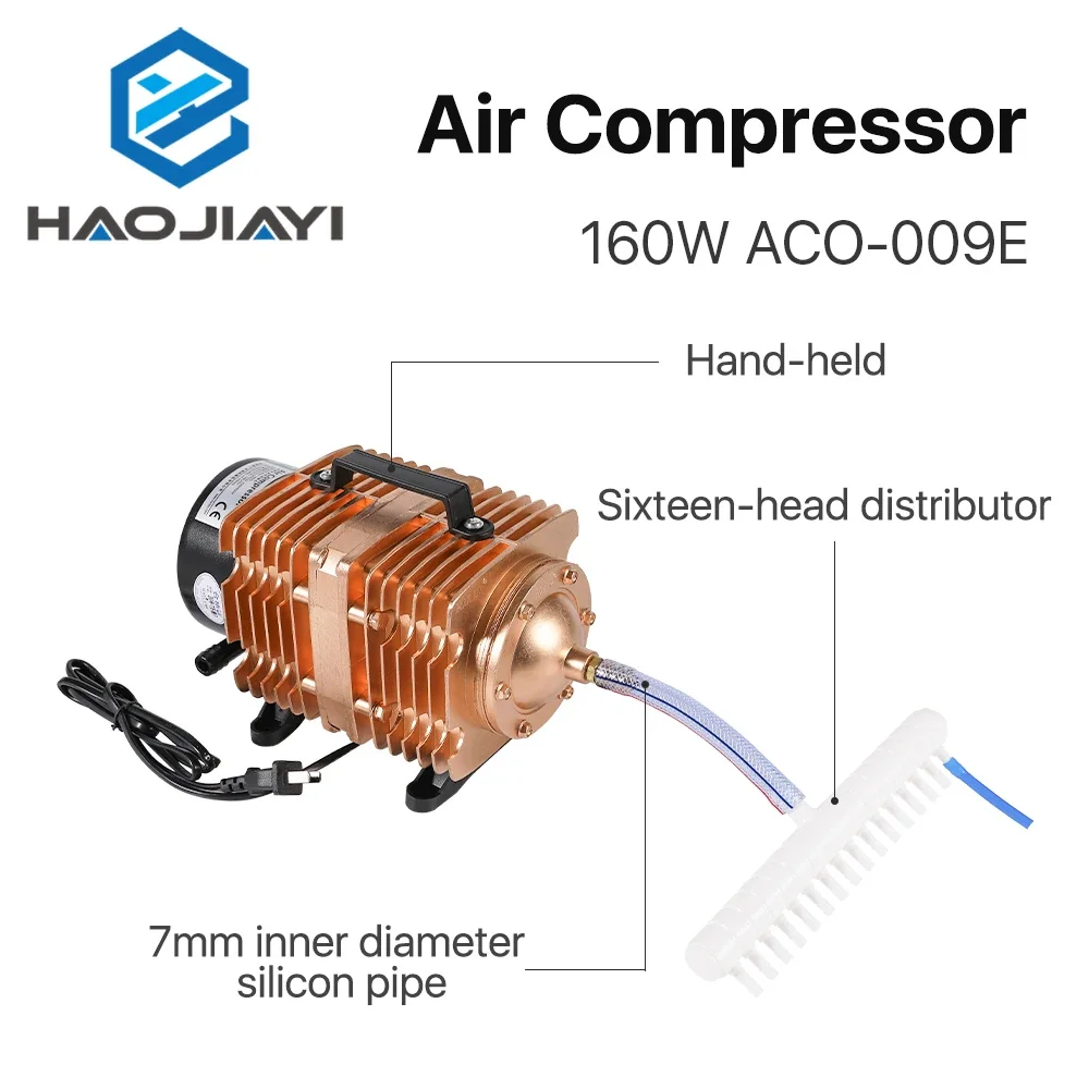 Электрический магнитный воздушный насос воздушного компрессора 160 Вт для станка