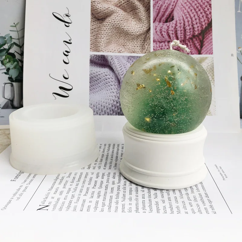 Круглая форма в виде свечи для свечей ручной работы силиконовый инструмент мыла