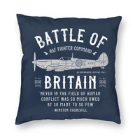 britain combat cushion cover spitfire fighter aircraft floor pillow case living room pillow case home decor