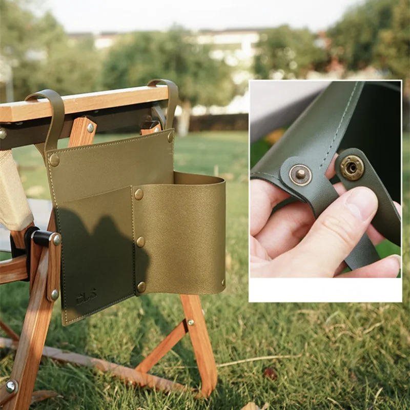 

Уличные стулья для кемпинга, настольные подвесные сумки для хранения, складной столик, кожаная сумка с подвеской, Портативная сумка для пешего туризма, пикника, барбекю