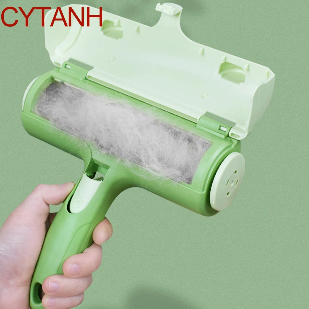 

2-Way Remove Pet Hair Roller Dog Hair Remover Brush 2color Carpet Cleaning Brush Cat Lint Sticking Roller Carpet Cleaner Brushes