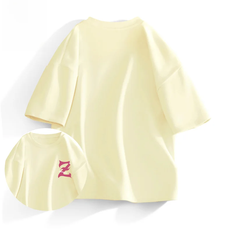 Мужская футболка Zhenvis из чистого хлопка с коротким рукавом 20 г тяжелая ткань