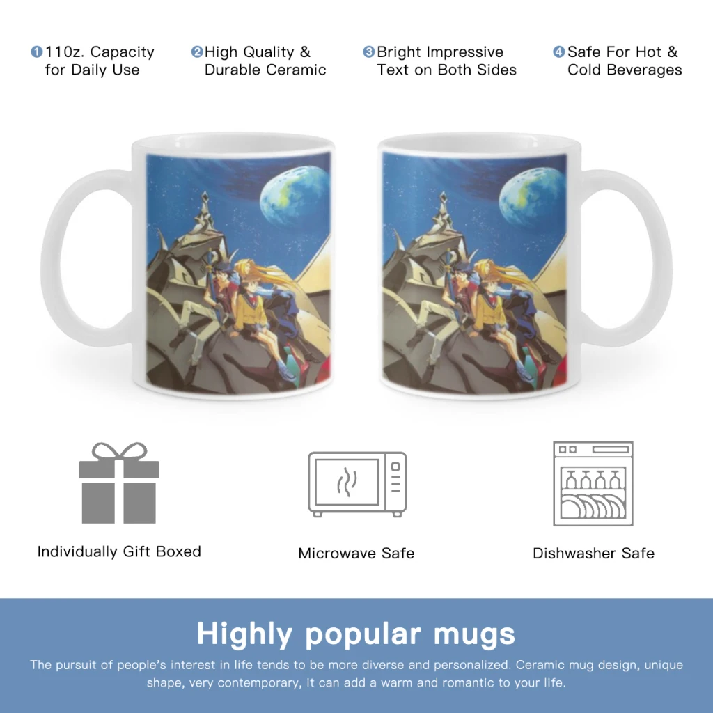 E-Escaflowne мультяшная молочная чашка для мокко кофе и чая милый десерт завтрака с