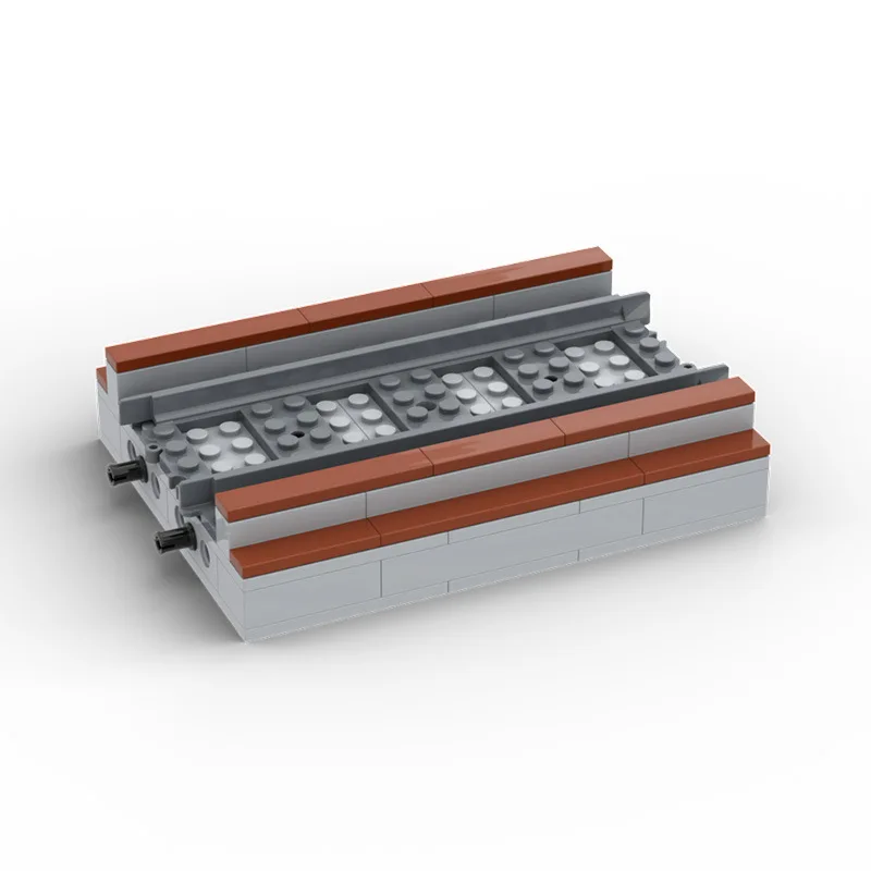

DIY строительный блок MOC из мелких частиц, трек для поезда, Виадук, мост, Пирс, расширенная группа, вверх и вниз трек, детали для подарка