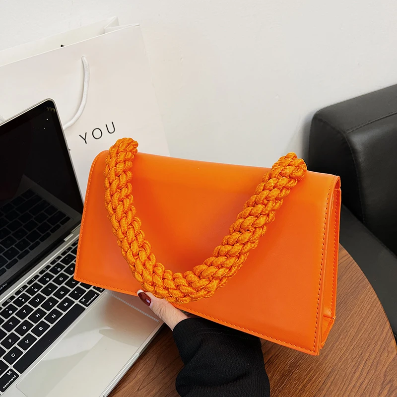 2Set Wallet Leather Crossbody Bags for Women Knitting Hand Bag Summer Brand Designer Shoulder Messenger Bag Female Handbags