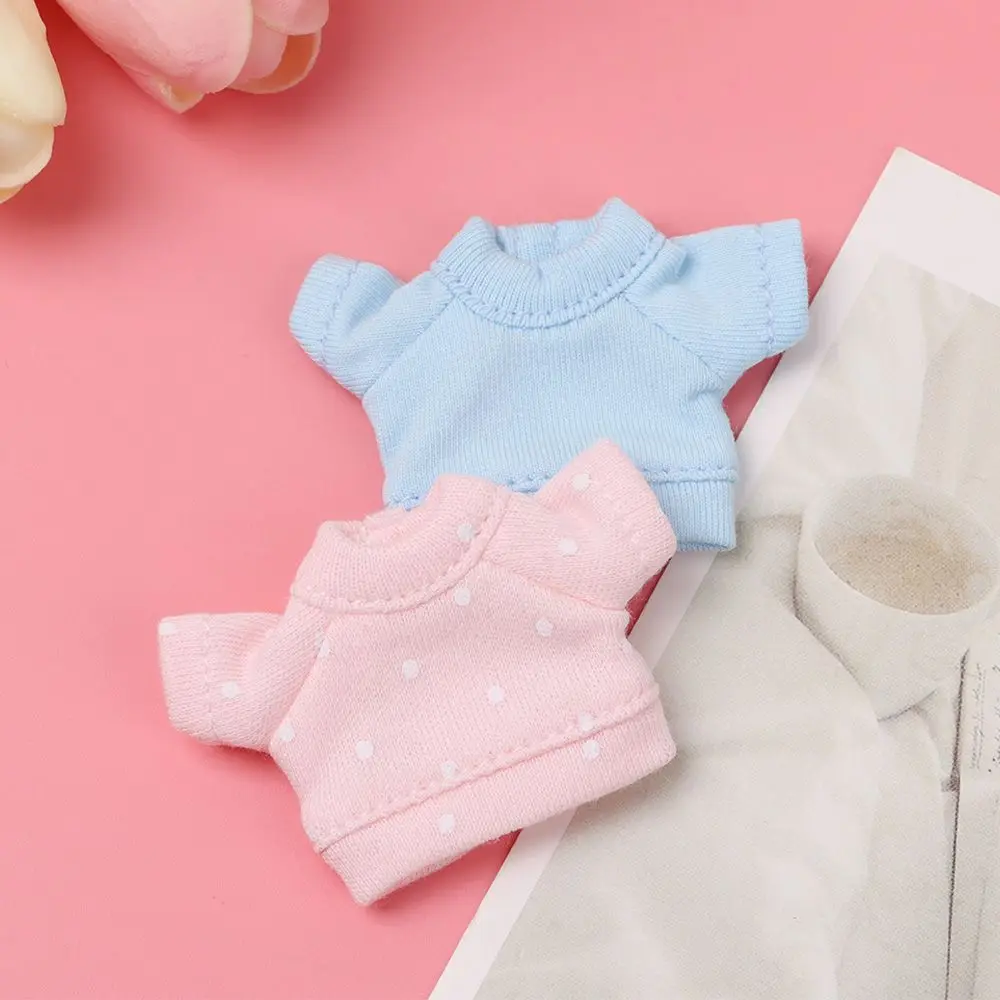High Quality New Candy Colors Doll Clothes Short Sleeve Hoodies T-shirt for 1/12 Causal Shirts Accessories |