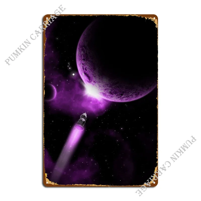 

Спутниковый и земельный металлический знак, украшение для дома, дизайн, персонализированный оловянный знак, плакат