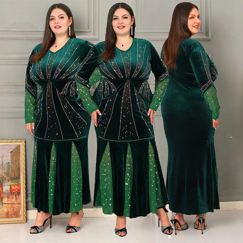 Мусульманский костюм, Европейское и американское стандартное платье, роскошное благородное темпераментное платье, модное женское Деловое ...