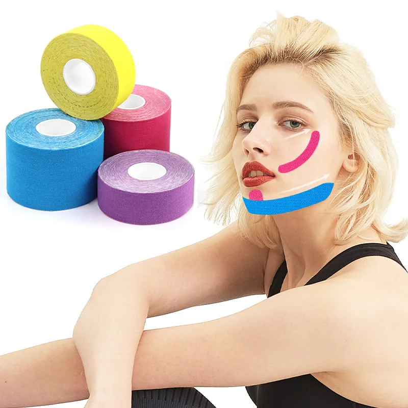 Facial Neck Lift Kinesiology Tape Anti Wrinkle Patches Anti Freeze Bandage for Unisex Firming Skin Beauty Myofascial Release