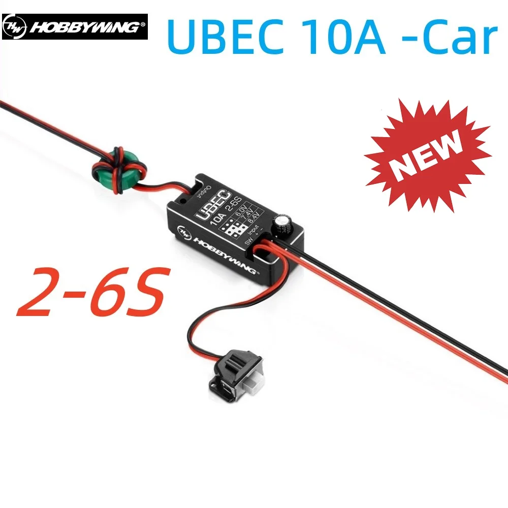 

Hobbywing UBEC 10A автомобиль 2-6S водонепроницаемый внешний коммутационный модуль 6 в/7,4 В/8,4 в регулятор для радиоуправляемых автомобильных запчастей