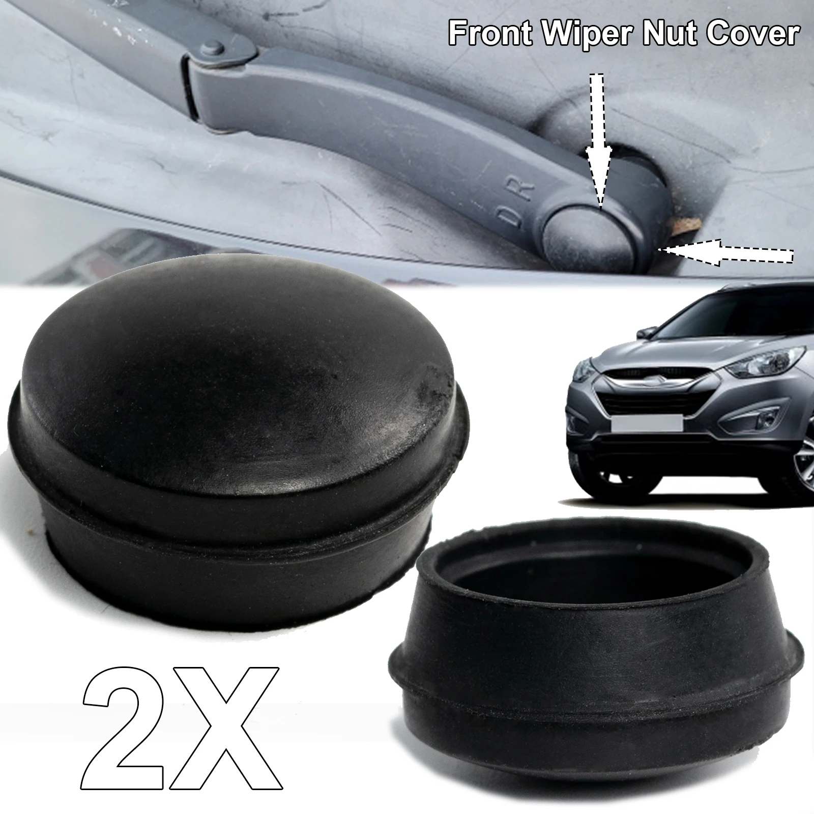 2x крышка стеклоочистителя переднего лобового стекла 98380-4H050 для Hyundai Kia i20 i30 i40 ix55