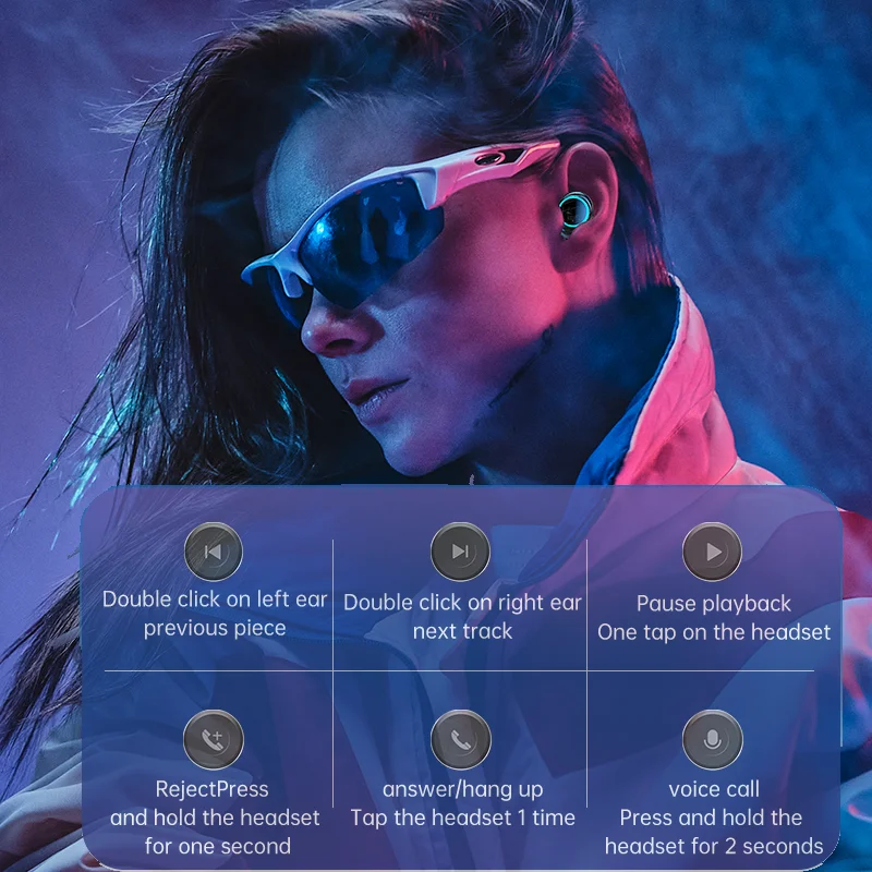 

Music 5.2 Wireless Earphone Touch Control Sport Headset With Mic 9d Stereo In-ear Earbuds Tws Headphones For Gaming