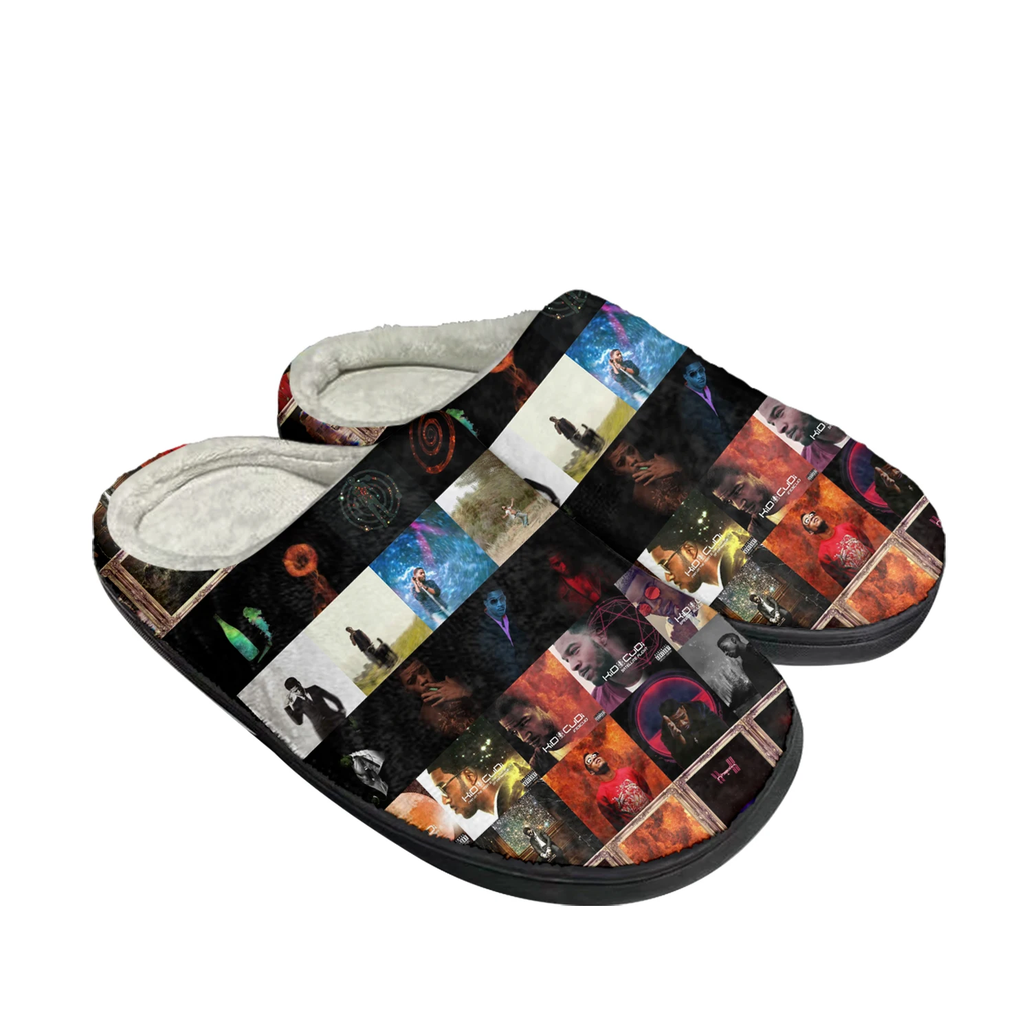 Kid Rapper Cudi Fashion Home Cotton Custom Slippers Mens Womens Sandals Plush Bedroom Casual Keep Warm Shoe Thermal Slipper