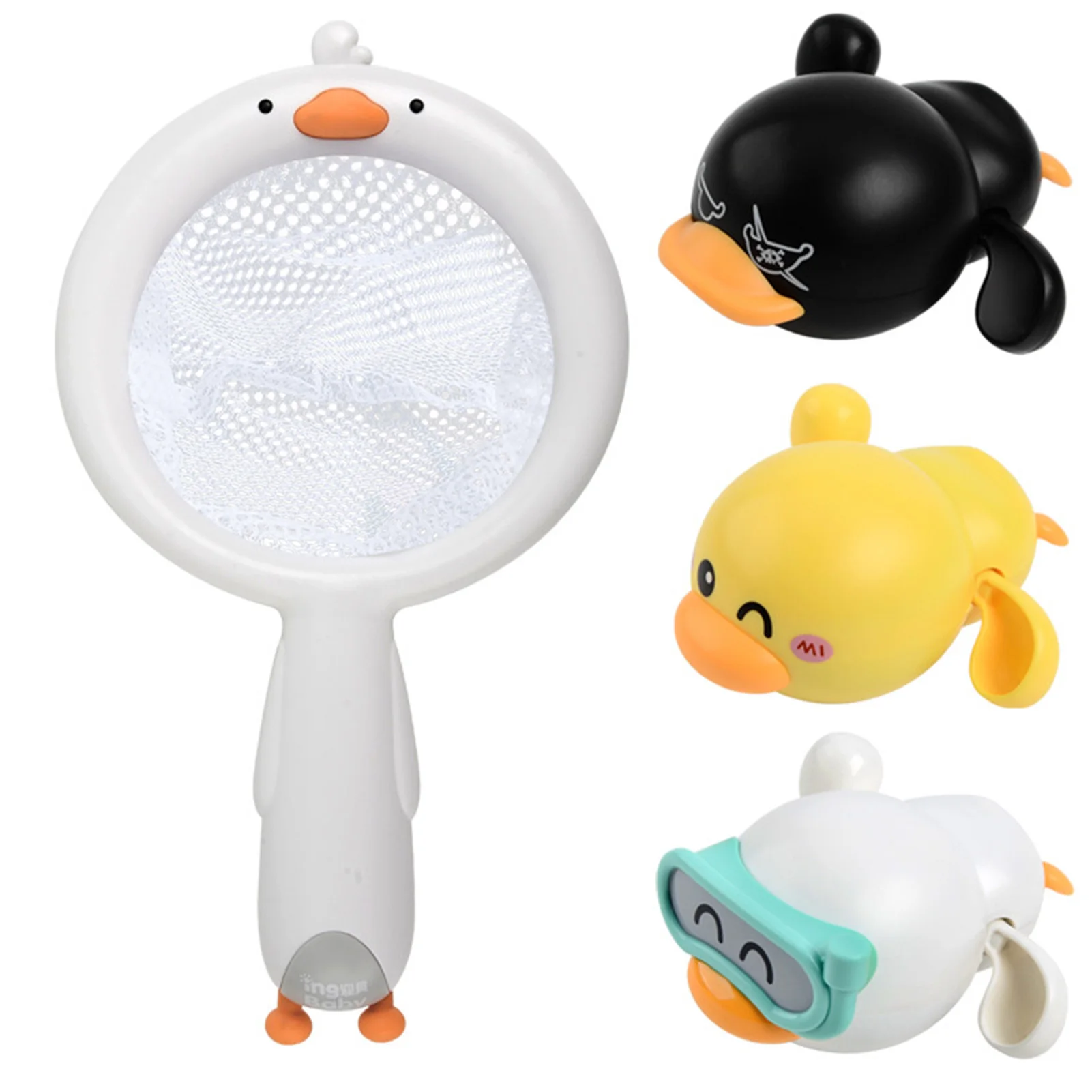 

Cute Duck Bath Toys Cartoon Duck Bath Toys For Summer Pool Tub Water Play Kids Bathtub Clockwork Toys For Toddlers Age 2-4