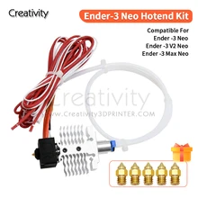 3D Extruder Hotend Kit For Ender3 V2 Neo Ender 3 Max Neo Ender-3 Neo Printer Hot End with Silicone Socks and 0.4mm CR6-SE Nozzle