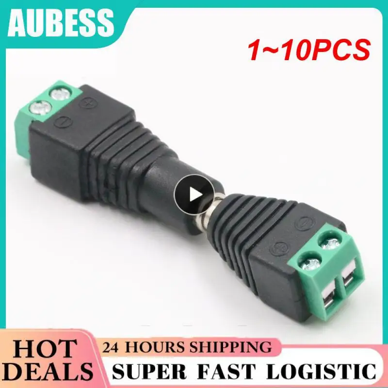 

1~10PCS bnc connector DC BNC Male female Connector Coax CAT5 Video Balun Adapter Plug for Led Strip Lights CCTV Camera