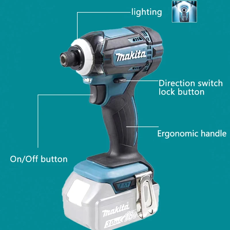 Дрель ударная Makita DTD173 аккумуляторная 18 в LXT 180 Н · м