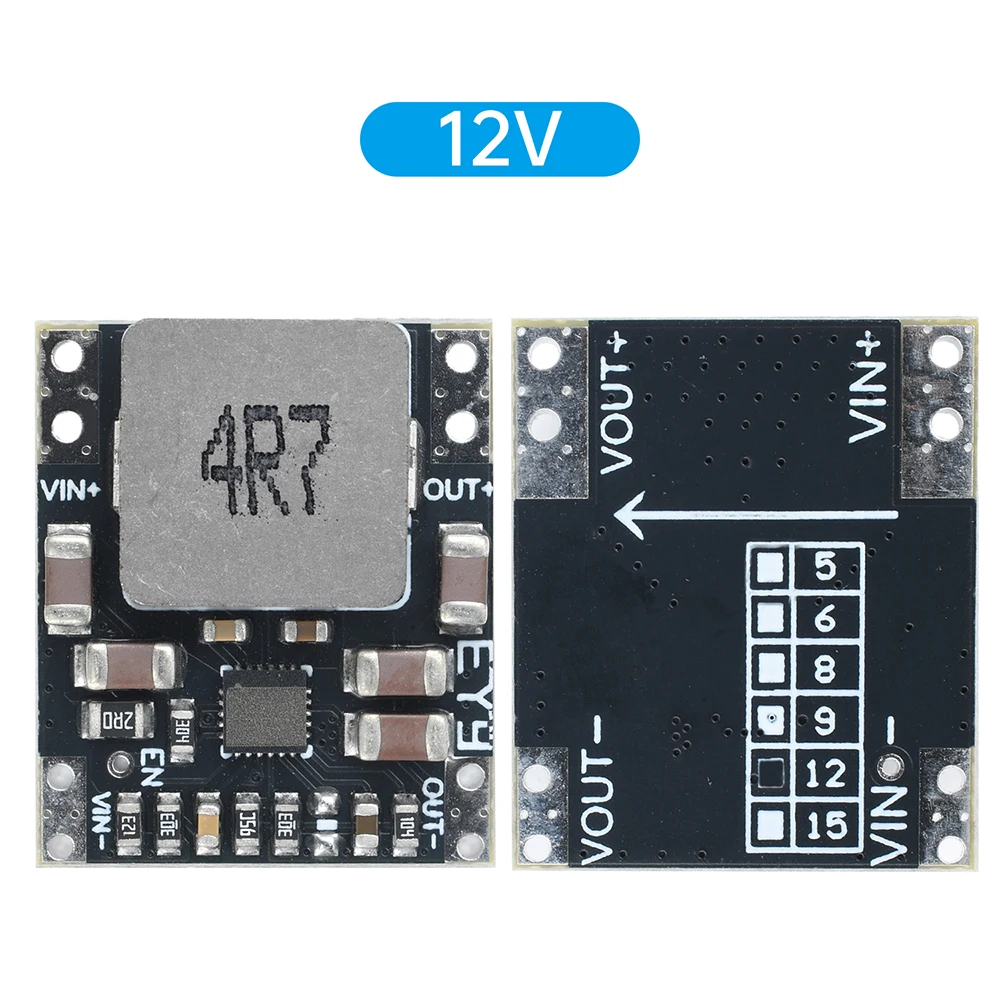

Модуль понижения напряжения DC-DC 3-23В 5В/9В/12В 5A