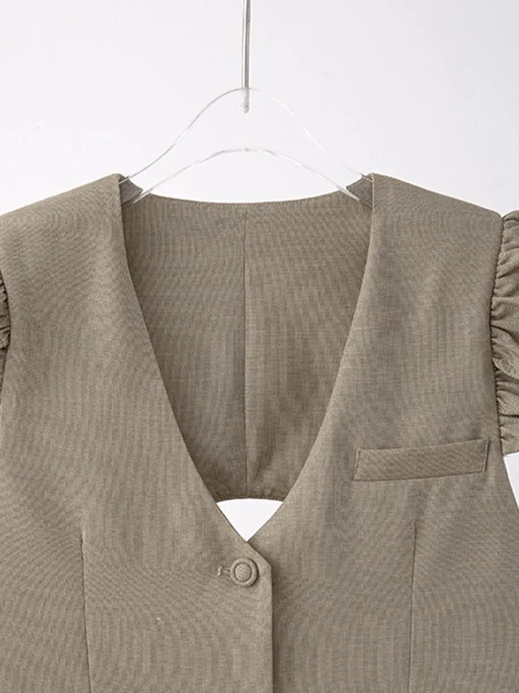 Женский жилет BPN Temperament из полиэстера и хлопка