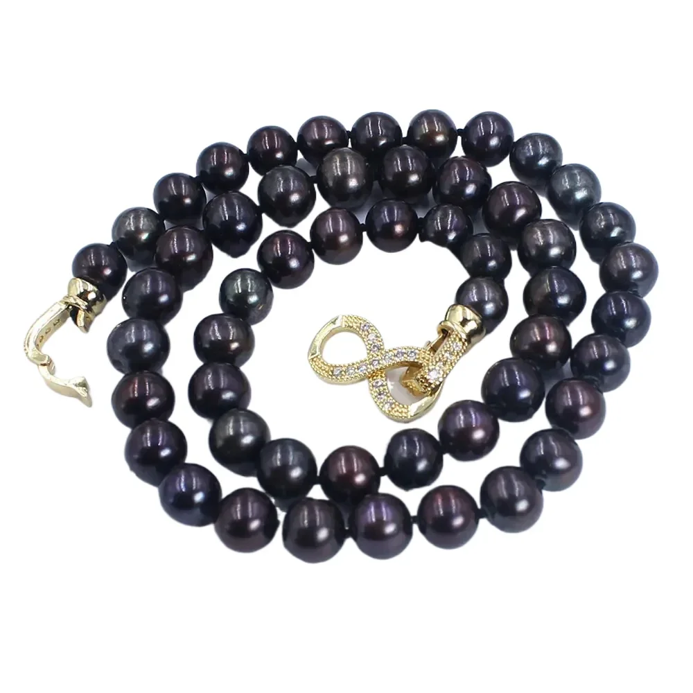 8-9 мм AAA модные ювелирные изделия свадебное ожерелье из натурального