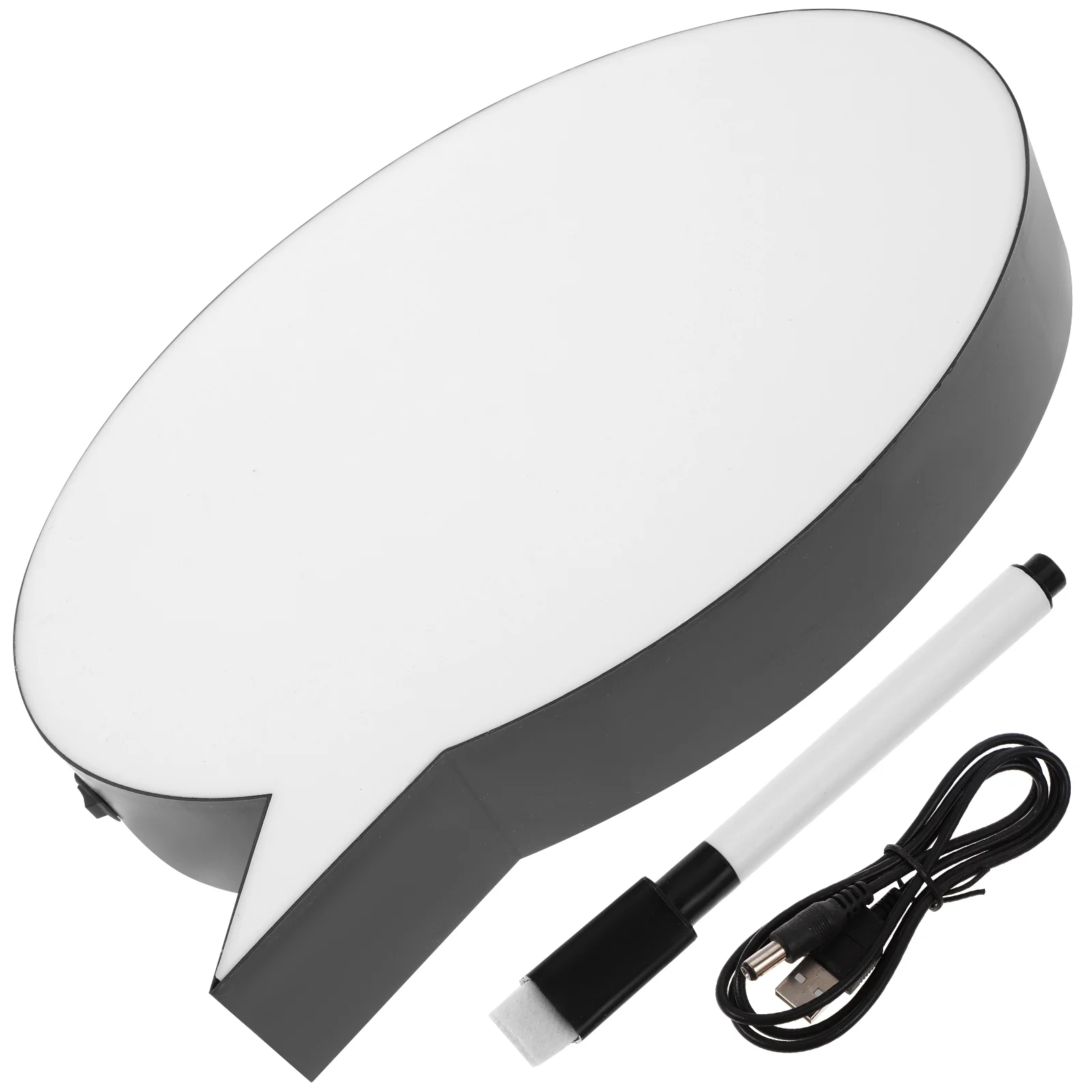 

Board Dry Erase Lightled Message Whiteboard Memo Cloud Writing Reusable Menu Acrylic Decoration Note Desktop Night Lamp White
