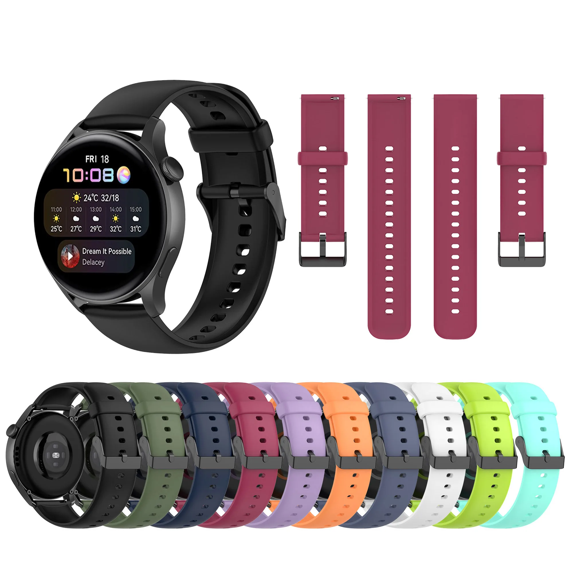 

22mm Watchband For Huawei Watch Strap GT 2e GT 2 3 46mm Band Huawei GT 2 Pro GT2e Bracelet Accessories GT Runner/GT3 46mm