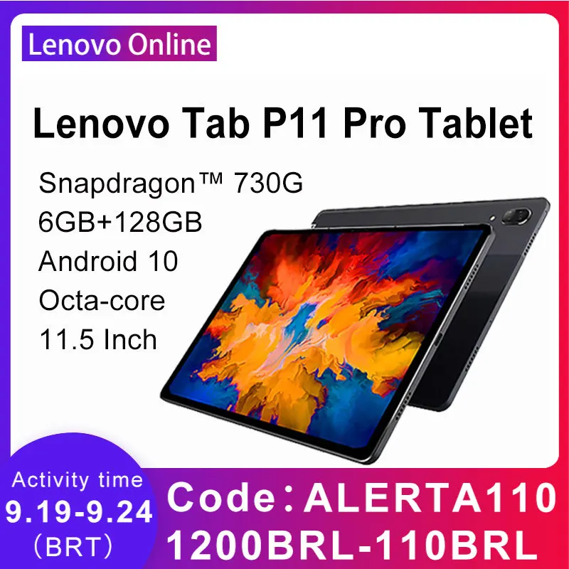Lenovo Tab P11 Pro Xiaoxin Pad Pro Snapdragon 730 Octa Core 6GB Ram 128G Rom 11.5inch 2.5K OLED Screen 8500mAh Tablet Android 10