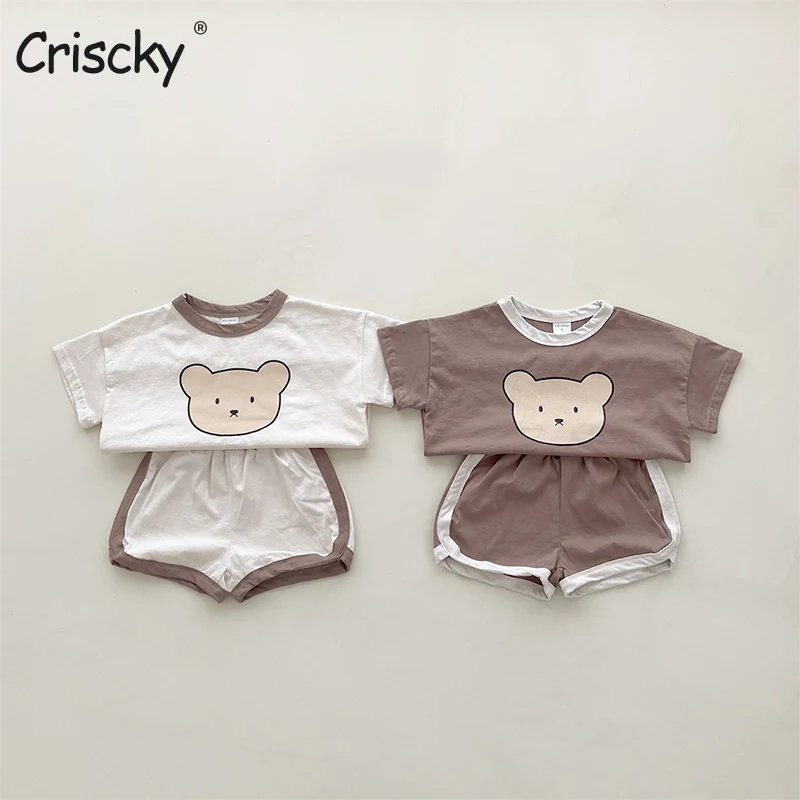 

Criscky Children Pajamas Set Kids Baby Girl Boys Casual Clothing Costume Short Sleeve Children Sleepwear Pajamas Sets Children