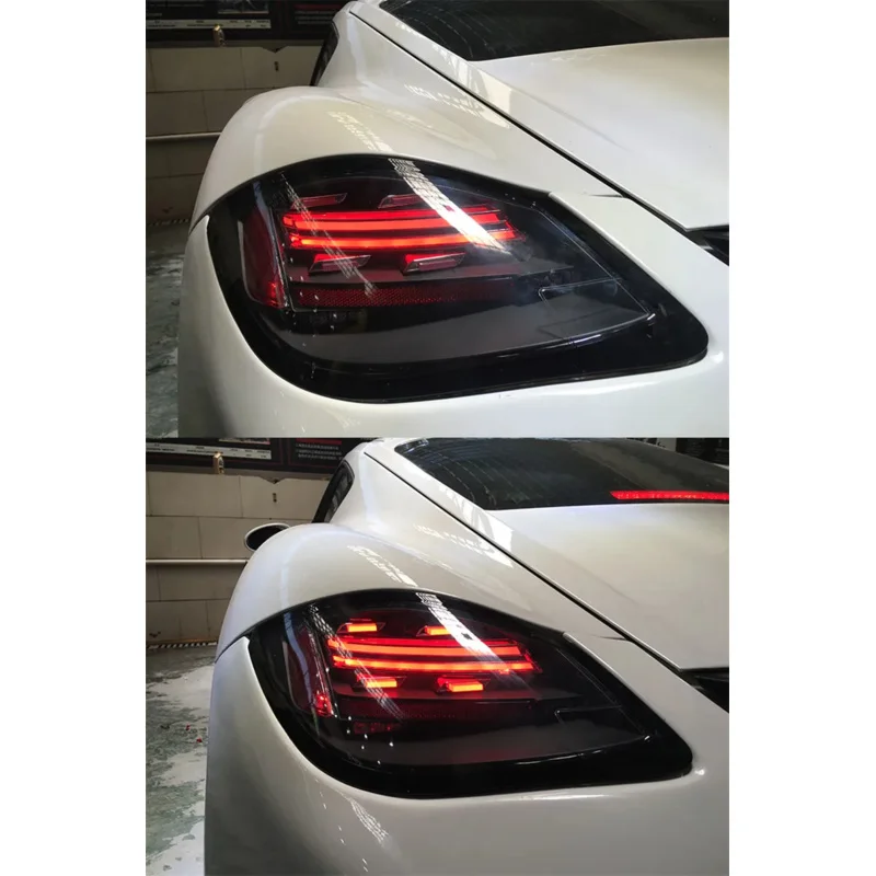 Автомобильные светодиодные задние фонари для Porsche Cayman 987 в сборе 2009-2012 боксер DRL