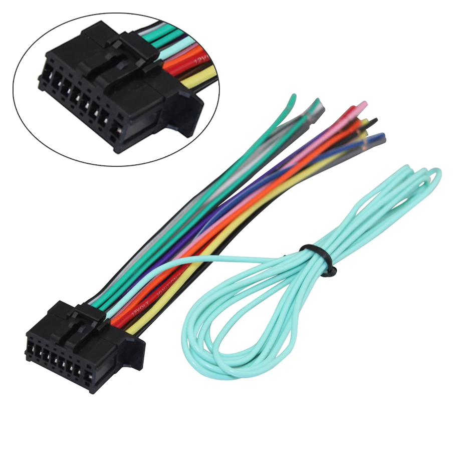 

16Pin Durable Car Stereo Tail Connector Fit for AVH-200EX/ AVH-210EX/ AVH-211EX Receivers