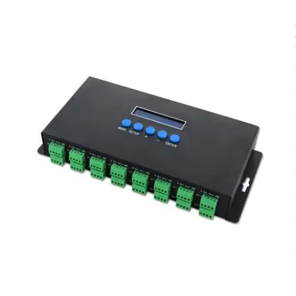 

BC216 340 pixel x16 DMX512 to SPI addressable pixel light controller art-net decoder support Sunlite 3A power /CH