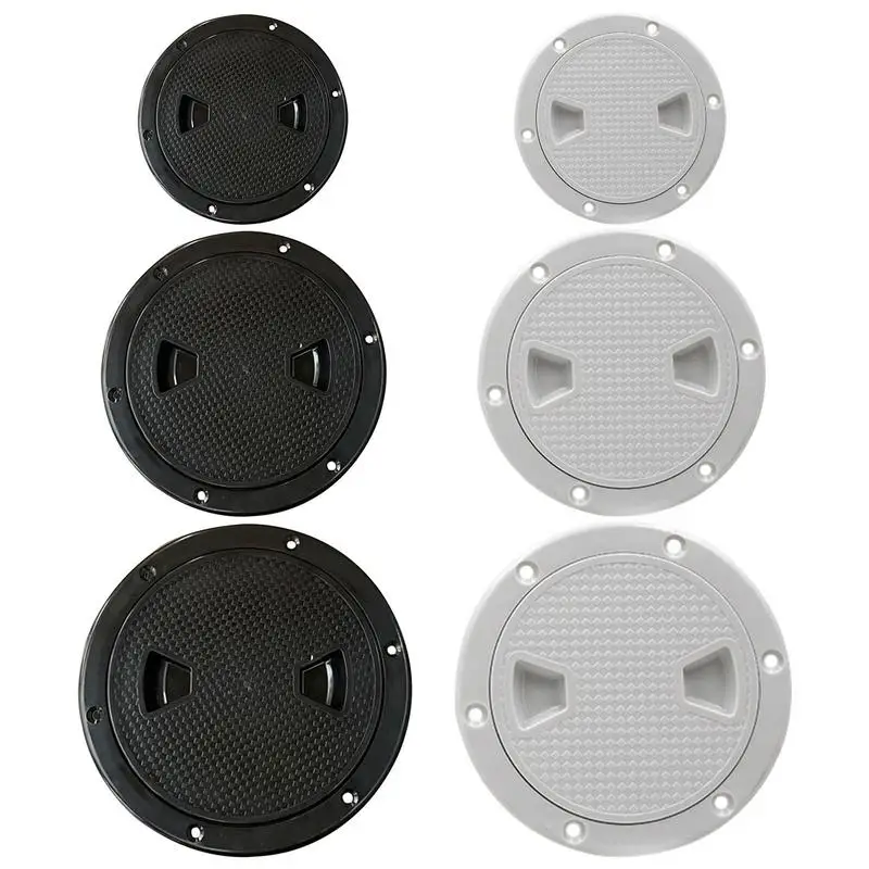 

Round Deck Hatch Cover Deck Inspection Access Boat Screw Out Deck Plate Marine Kayak Hatch Lids Yachts RVs Marine Accessories