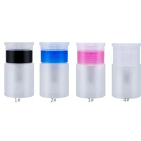 portable empty clear pump dispenser bottle plastic nail polish remover cleaner container 60100120180200ml