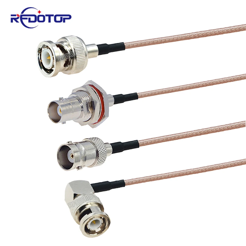 

RG-316 BNC Male Plug to BNC Female Jack Connector HD-SDI RG316 Cable RF Coaxial Coax Antenna Pigtail Jumper 50 Ohm Adapter