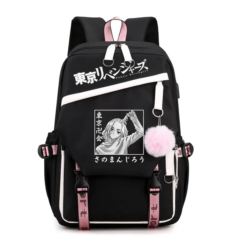 

Tokyo Revengers Cartoon Print Backpack Teen Student School Bag Boys Girls Bag Outdoor Travel Bag Leisure Bag Children Backpack