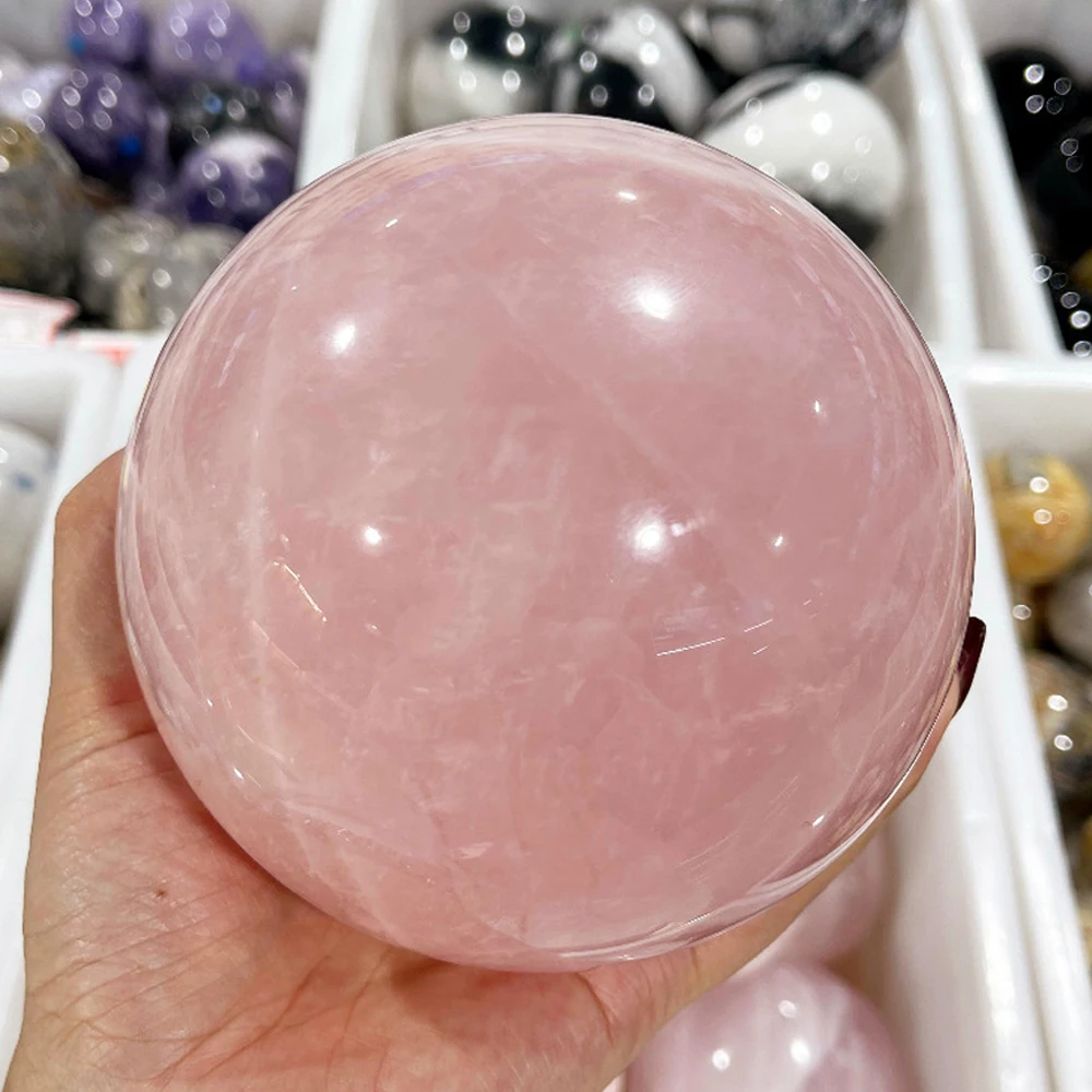 

Розовый кварц хрустальный шар 4-7 см AierCrystal