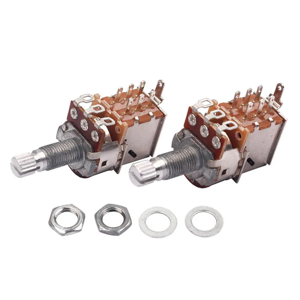 Латунный вал A1M B1M большой потенциометр для электрогитары бас-запчасти