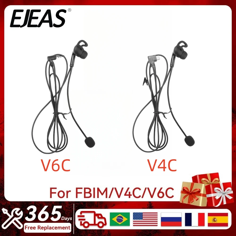 

Professional EJEAS FBIM Handsfree Referee Intercom Headset Earphone For V6C V4C