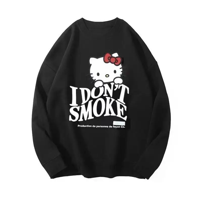 

Sanrio Hellokitty New Sweater Female Spring and Autumn Tide Brand Ins Long-sleeved Top Birthday Gift Cute Girl Heart
